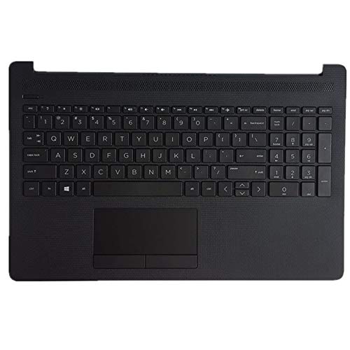 fqparts 汎用 キーボードの縁にハウジング & ノートブックキーボー & タッチパッド に適合する For HP 250 G7 ブラック 250-G7-CKE0671