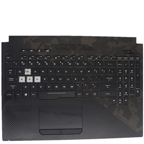 fqparts 汎用 キーボードの縁にハウジング & タッチパッド & キーボード に適合する For ASUS For ROG Strix GL504GM GL504GS GL504GV GL504GW ブラック 米国英語のレイアウト ROG-Strix-GL504GM-CKE-XP-1134
