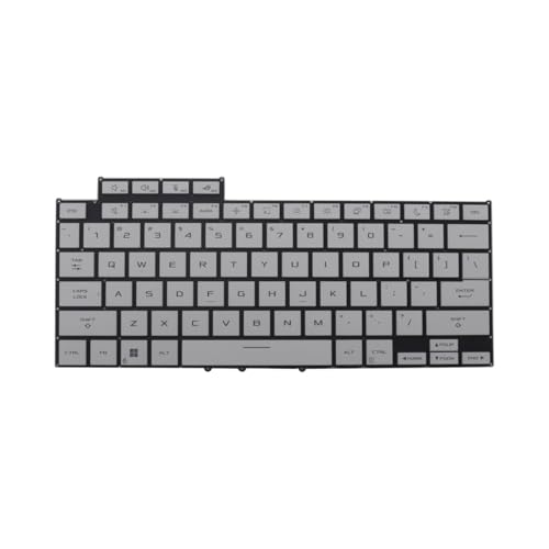 xiixtoo ASUS ROG Zephyrus G16 Air GU605 GU605M 2024 バックライト US ホワイト用の交換用キーボード。