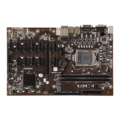 Ylwxzenith 12 PCIE ポート、2 DDR4 DIMM スロット、LGA1151 ソケット、デスクトップ コンピュータ用の 16 GB メモリをサポート、安定した PCB、複数の拡張インターフェイスを備えたマイニング メインボード Ylwxzenith1novcf7eg3