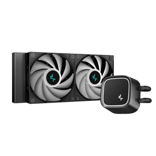 MINaO コンピュータ CPU ラジエーター 520 SE デジタル 240mm CPU AIO 液体クーラー、第 4 世代デュアルチャンバー ポンプ、ARGB ファン