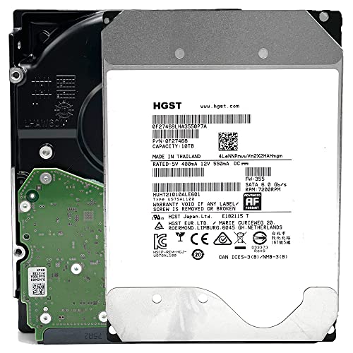 シーゲイト MDD - HGST He10 (HUH721010ALE601) 10TB 7,200RPM 128MB キャッシュ SATA 6.0Gb/s 3.5インチ エンタープライズハードドライブ - 5年保証 (リニューアル) HUH721010ALE601-MDD