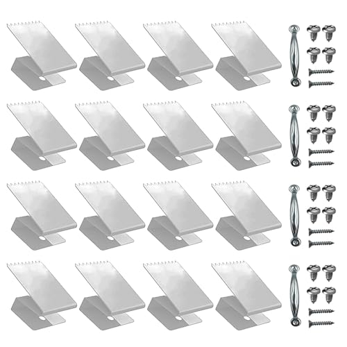 ストーム ウィンドウ クリップ、窓ボードアップ クリップ | スチール製ボードアップ クリップ再利用可能なストーム ウィンドウ クリップ シャッター ハードウェア - 安全な搭乗のための再利用可能な合板マウント、耐候性のためのねじ込み式デザイン OMW3C6ALKT1TLO5DCM62