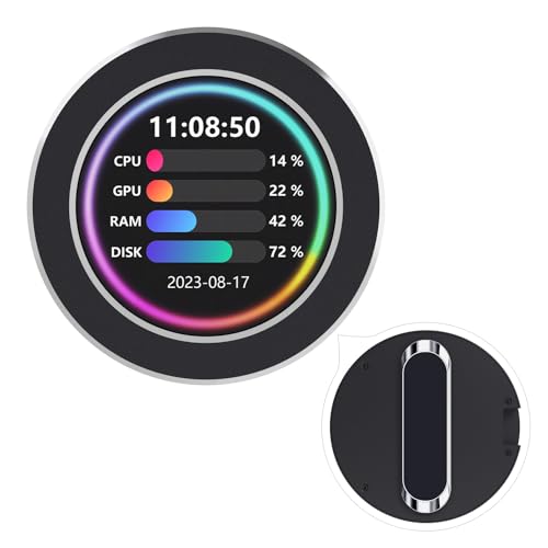 WaveShare 2.1インチラウンドLCDディスプレイ、CPU/GPUクーラー、ブラック 2.1inch Round Monitor B