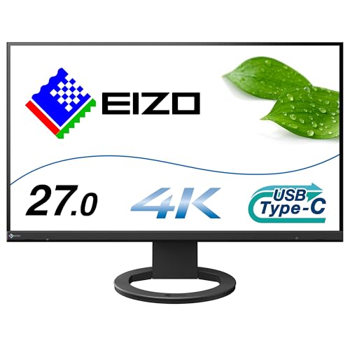 スタンダード FlexScan EV2740S-BK ブラック 27インチ 4Kビジネス向けモニター IPSパネル Type-C接続＆給電