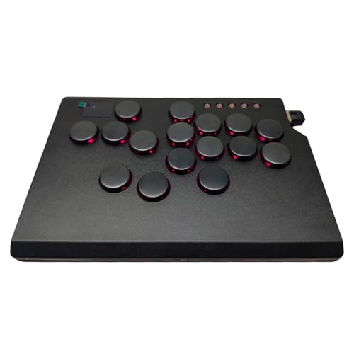 Tertioi ファイトスティック ゲーミングキーボード用ライトレバーレスゲームコントローラー付き