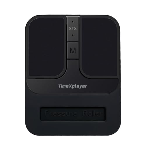 TIMEXPLAYER ミニスクエアマウス ― 2.4ギガヘルツ無線接続・二重ブルートゥース接続・全主要オペレーティングシステム対応 ― 高精度センサー搭載・多機能ボタンカスタマイズ可能・オフィス使用に最適 (黒) CAP2