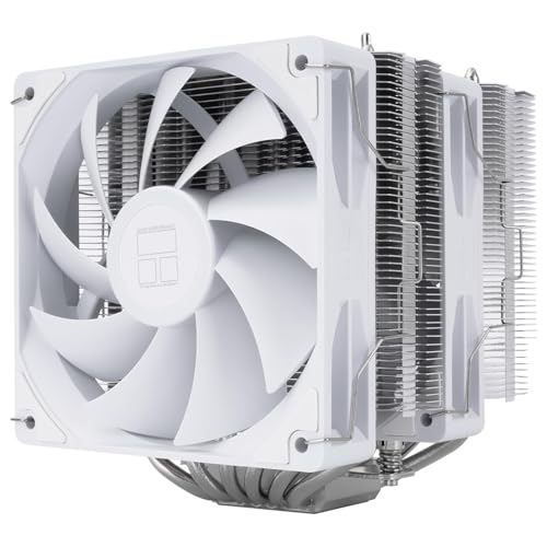 ID-COOLING Peerless Assassin 120 SE V2 ホワイト CPUエアクーラー デュアルタワー 6ヒートパイプ デュアル120mm PWMファン 1850RPM AGHP Gen 5 Intel LGA1851/1700/1200/115XおよびAMD AM4/AM5用 V2-White