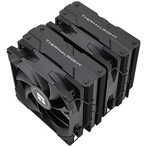 THERMALRIGHT PA120 ブラック CPU エアクーラー デュアルタワー AGHPテクノロジー ヒートパイプ 6本 TL-C12B PWMファン空冷 Intel 1151/1155/1200/2011/1700 AMD AM4 高さ157mm PC冷却用 PA120SE BLACK