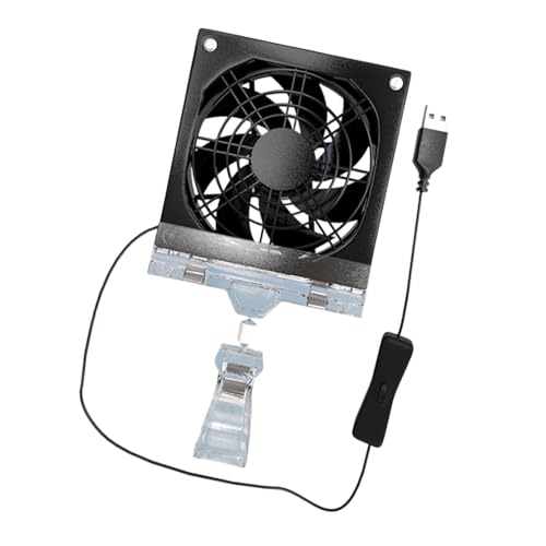 Leimezsty USB 8cm 冷却ファン オン/オフ制御付き 5V 3600RPM 電子キャビネット & コンピューターケース温度管理用 USB 水族館冷却ファン