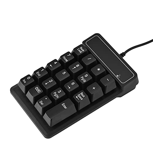 GOWENIC (ゴーウェニック) 有線テンキーパッド 有線USBテンキー 19キーテンキー付き / 7/8 / 10 / Vista用 Speicial 000キー追加, ブラック, モダン GOWENICzf34w0om1d