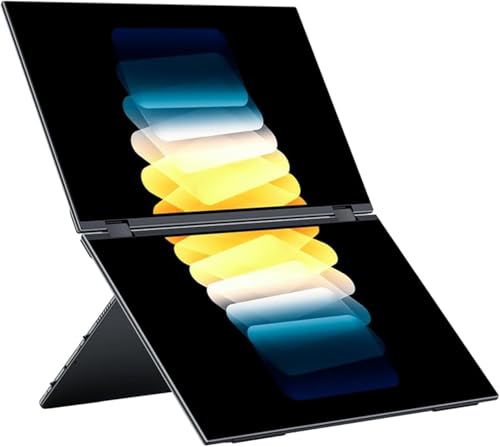EHOMEWEI X1 折りたたみ式 デュアルスクリーン ポータブルモニター 16インチ × 2 FHD 1920×1200 ノートパソコン スクリーン エクステンダー USB-C HDMI プラグアンドプレイ MacBook Windows iPhone Switch PS5用