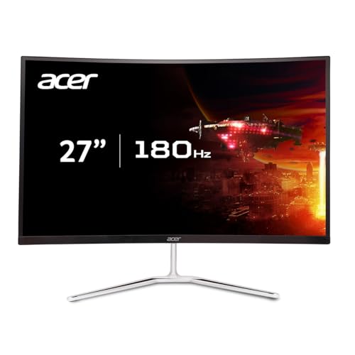 Z Z-Edge Acer Nitro 27" WQHD 2560 x 1440 1500R Curved PC Gaming - Monitor | AMD FreeSync Premium | Up to 170Hz Refresh | 1ms VRB | VESA Mountable | HDR10 | 1 x Display Port 1.2 & 2 x HDMI 2.0 | EDA270U Pbmiipx