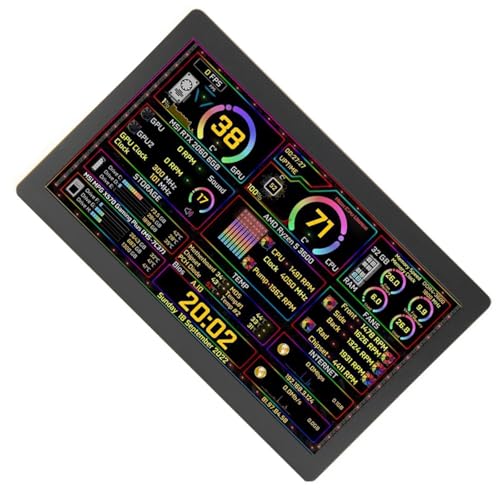 Kelvix 5インチタイプCセカンダリスクリーンコンピュータCPU GPUモニターUSBディスプレイサブダイナミック1024x600 LCDディスプレイダイナミックビデオ背景