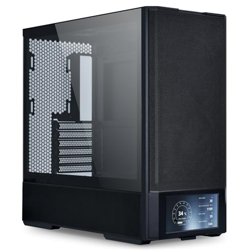 Lian Li LIANLI ミドルタワー LANCOOL 207 Digital ファン4基標準搭載 LCDスクリーン内蔵 ATX（幅244mm以下）/ Micro ATX/Mini-ITX規格マザーボード対応 日本 G99.LAN207DX.IN