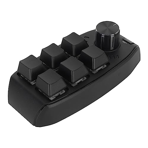 NKONTYOURE ミニゲーミングキーボード、強力なABSレッドスイッチ、編集用にプログラム可能なミニメカニカルキーパッド (有線USB)