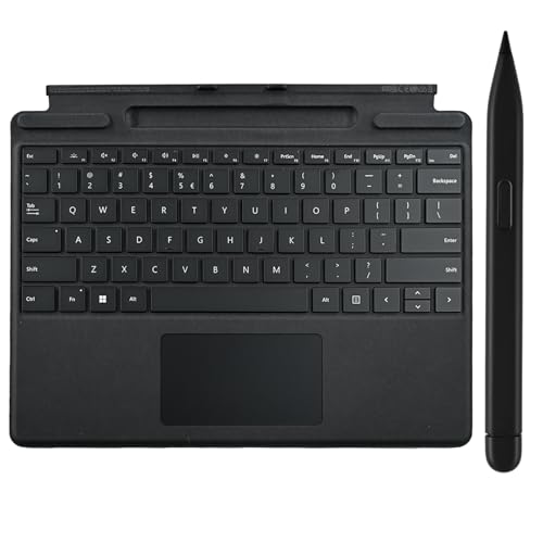 Anglepingping Pro 11 シグネチャーキーボード スリムペン付き 2 Microsoft Surface Pro 10/11 Signatureキーボード スリムペン2対応 Microsoft Surface Pro 11/10/9/8用 (ブラック)
