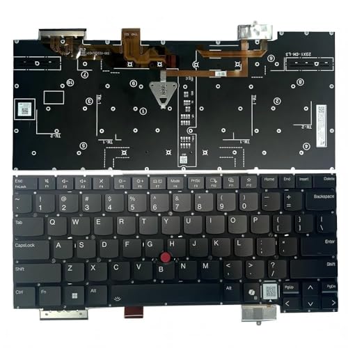 Zahara US ブラック キーボード バックライト バックライト 交換用 Lenovo ThinkPad X1 Carbon 第13世代 21NS 21NT NC05145_US-W1