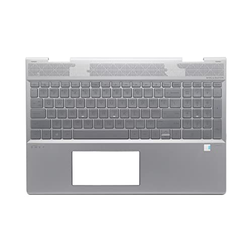 Kemjio 新しいPalmrest HP Envy X360 15-DR 15M-DR 15T-DR 15T-DR000 15T-DR100 15m-dr1012dx 15m-dr0011dx 15M-DR1011DX 15-dr1009TU バックライトキーボード付き L56975-0000000 1 L56 974-001 L53815-001 L53814-001 Ke-0016
