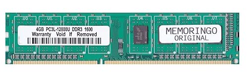 メモリンゴ デスクトップPC用メモリ PC3L-12800U DDR3-1600 4GB 1.35V(低電圧) - 1.5V 両対応 240pin DIMM メモリンゴオリジナル商品