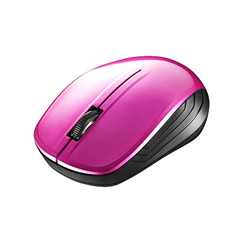 バッファロー BUFFALO 無線(2.4GHz)BlueLEDマウス3ボタン ピンク BSMBW105PK