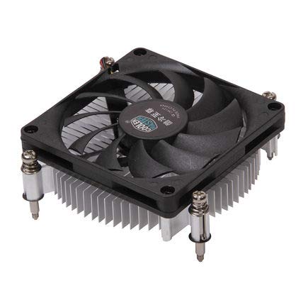 Toptekits H115ロープロファイルCPUクーラー - 80mmスリム冷却ファン&ヒートシンク - Intel Socket LGA 1150/1151 / 1155/1156(H115)用