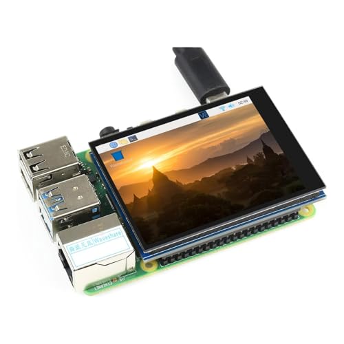 Mekalero 4B 3B+ / 3B / 2B PiZeroW/ZeroWH / Zero2W / Zero2WH 用 2.8 インチ DPI LCD 480×640 IPS 静電容量式タッチ スクリーン ランドスケープ ディスプレイ構成