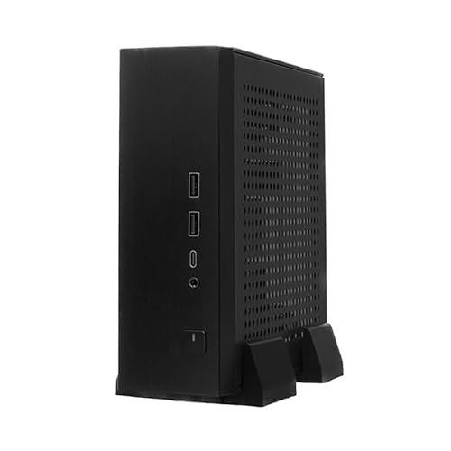 Mini HTPC 、ブラケット付きコンパクト シャーシ、DC 電源設計と互換性があります。(M09 Case With Stand) CICEUCNBE-82E4D8F2