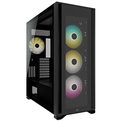 Corsair 【セット買い】CORSAIR iCUE 7000X RGB フルタワー ATX 、ブラック CC-9011226-WW & 【プロ推奨 高性能】シミオシ OC Master SMZ-01R (13.2W/m・K) 【親和産業 正規品】