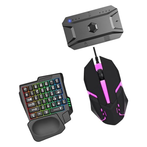 Shurhome バックライト キーボードとモバイル ゲーミングの組み合わせカスタマイズ可能な機能 800 ～ 3200 DPI 調整可能なバックライト ゲーミング キーボード
