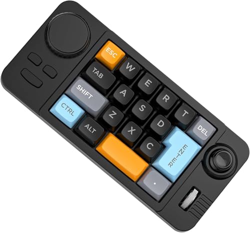 19インチ メカニカルゲーミングキーボード、プログラム可能なジョイスティック、ダブルスクロールホイール、カラーバックライト、ホットスワップ可能なスイッチ JJ311420V9