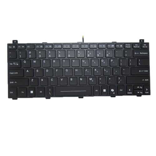 キーボード ノート/バックライト付き ノートパソコンキーボード に適合する GETAC S510 SU1N5A3ASDXX S510 SU1N5A34SQXX S510 SU4D5A33SDX5 Ultra 5 15.6" Rugged キーボード 英語（米国） AZ-US S510 Keyboard US 7