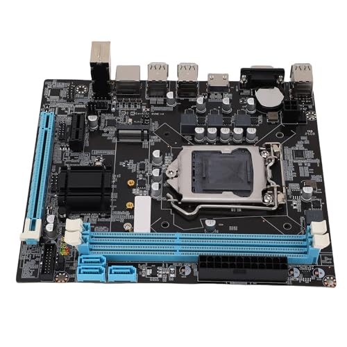 Heayzoki H61マザーボード LGA1155ソケット用 DDR3 M.2 NVMe/NGFF 6 USB2.0ポート Micro ATX フォームファクター Intel i3/i5/i7プロセッサー対応 高速LAN Heayzokigsoigpq50u