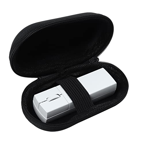 DIWOSHE 超小型直方体マウス 2.4Ghzワイヤレスマウス USB充電式 3ボタン 光学式 小型 ミニ Sサイズ PCノートパソコン/コンピュータに対応 左右対称 携帯用 収納ケース付き (ホワイト) SYCM0352A-W