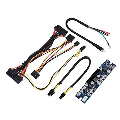 Bewinner 電源モジュール Bewinner PC PSU DC 12V入力 300W出力 PC電源モジュール 過電流保護 短絡保護 24ピンコネクト/ AUX/SATAケーブル付き