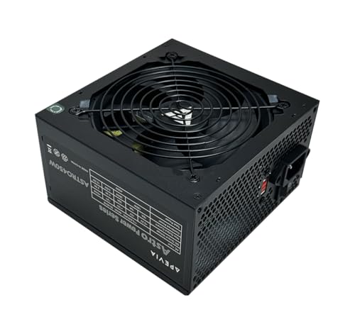 Apevia ASTRO450W Astro 450W ATX電源 自動熱制御120mmファン付き 115/230Vスイッチ 全保護