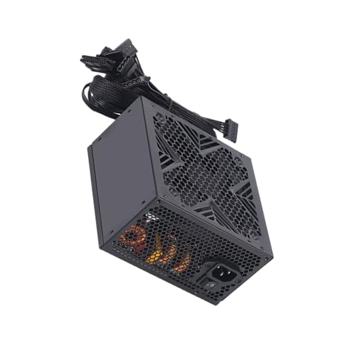 YUGSHNKFC 電源 550W / 650W / 750W、ゲーム用の 120mm ファン付き 効率的な冷却と最新の PCIE 接続ゲーム用電源