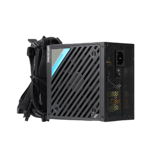 YUGSHNKFC 750W ゲーミング シャーシ電源 複数の保護 高効率でインテリジェントなファン速度制御ケース 静かなコンピュータ