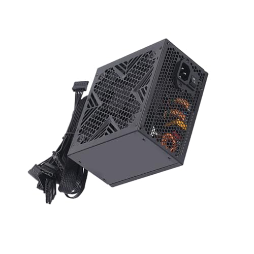 Fpbiagoq コンピュータ電源 550W/650W/750W オプション、静音 120mm ファンおよび包括的な保護機能付き PC 電源