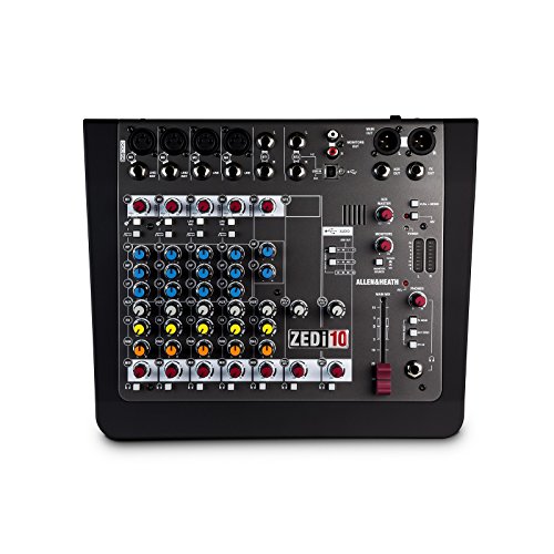 ALLEN&HEATH Allen & Heath zedi-10 |ハイブリッド4 in out USBインターフェイス4マイクライン2ステレオ入力コンパクトミキサー