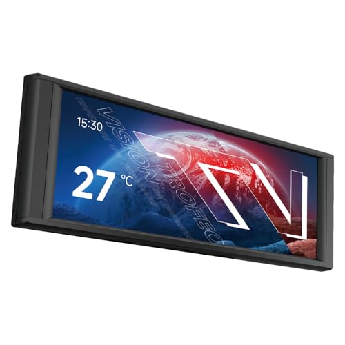 THERMALRIGHT Trofeo Vision LCD ブラックエディションケースサブディスプレイは、6.8インチのフルカラーLCDディスプレイ(解像度1280x480)と磁気パネルスクリーンを備え、DIYダイナミック/静止画像をサポートします