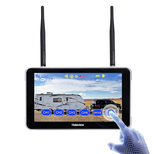 Haloview BT-M7T ワイヤレス タッチ 7.75インチモニター BT7 タッチバックアップシステム用
