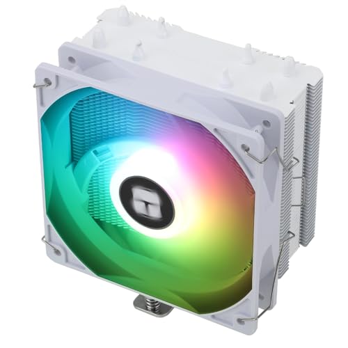 THERMALRIGHT AssassinX120 SE ARGB ホワイト CPUエアクーラー ヒートパイプ4本 TL-C12CW-S PWM 静音ファン CPUクーラー S-FDBベアリング付き AMD AM4 AM5/Intel 1700/1150/1151/1200用 WHITE-D1