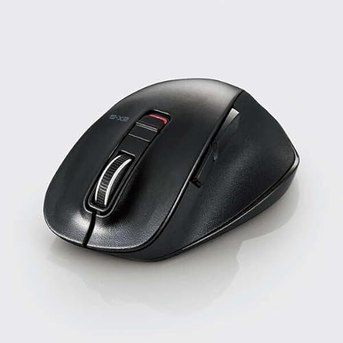 エレコム ELECOM ワイヤレスマウス 無線 Bluetooth 静音 5ボタン Mサイズ 握リノ極ミ ブラック(M-XGM15BBSXBK) メーカー在庫品