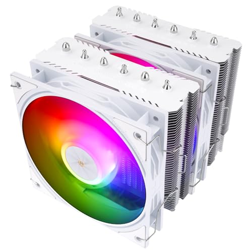 【並行輸入品】 Thermalright Peerless Assassin 120 SE ARGB White V2 CPU Air Cooler - 6 Heat Pipes AGHP GEN 5.0 Technology | 1850RPM PWM 120mm Fans, for
