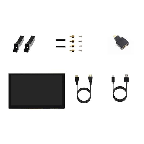 AOUGO 5 インチタッチ可能なスクリーンディスプレイモニターパネル LCD 容量性デ​​ィスプレイ 1024x600 5 3B + 4B 開発ボードゲームコンソール画面