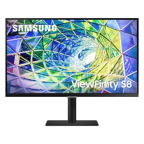 VSDISPLAY SAMSUNG ビジネスコンピュータモニター S80Uaシリーズ 27インチ Viewfinity 4K Uhd 3840X2160 Hdr10、DisplayPort、Hdmi 2.0、USB 3.0ハブ、ヘッドホン、3年保証 (S27A804Nmn) LS27A804UJNXGO