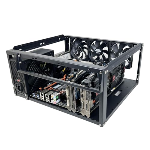 ミニタワー - デスクトップ コンピューター シャーシ、ゲーミング ビルド フレーム、マイクロ ATX ハウジング システム、強力なエアフロー冷却構造 |ゲームセットアップのアップグレードとハードウェアシステムユニット用のDIYコンピュータ TSUC8PXVHZL97SMDEC