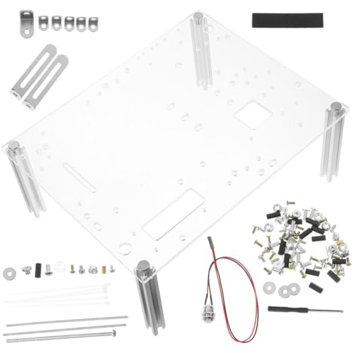 JHKNNK 1セット交換用 オープンシャーシブラケット アルミニウム合金アクリル素材採用 転倒防止機能付き テストや持ち運びに最適なオープンフレーム C9E2737