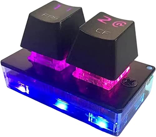 Maiitmor 2キーキーパッド、PCラップトップ用のメカニカルキーボード取り外し可能ホットスワップRGBクールバックライトOSUゲーミングキーボード HXZ-5787